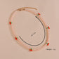 Small Fresh Rice Bead Cherry Short Necklace Hand Beaded Jelly Bead Necklace Accessories