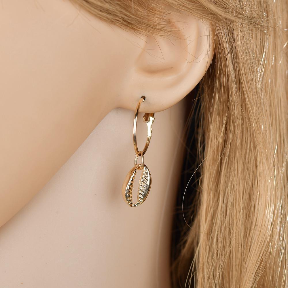 Accessories Fashion Personality Trend Alloy Shell Earrings Earrings Women's Earrings Jewelry