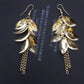 Fashion Metal Sequin Petal Earrings Chain Tassel Multi-layered Earrings Women Ornament Christmas