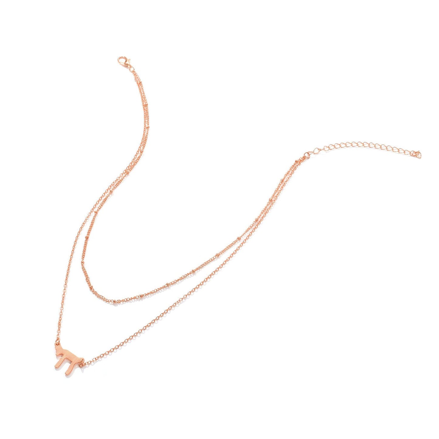 Jewelry Judaism Shiba Inu Pendant Necklace Ladies Bead Chain Religious Spindle Necklace Clavicle Chain