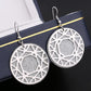 Personalized Luxury Versatile Frosted Earrings Disc Double Swing Earrings Dunhuang