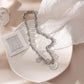 Net red titanium steel short love necklace female Love letter clavicle chain ins jumping di hip-hop accessories