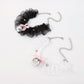 N1451 Exaggerated Lolita Necklace Lace Bow Knot Bell Necklace Rivet Sexy Cute Necklace