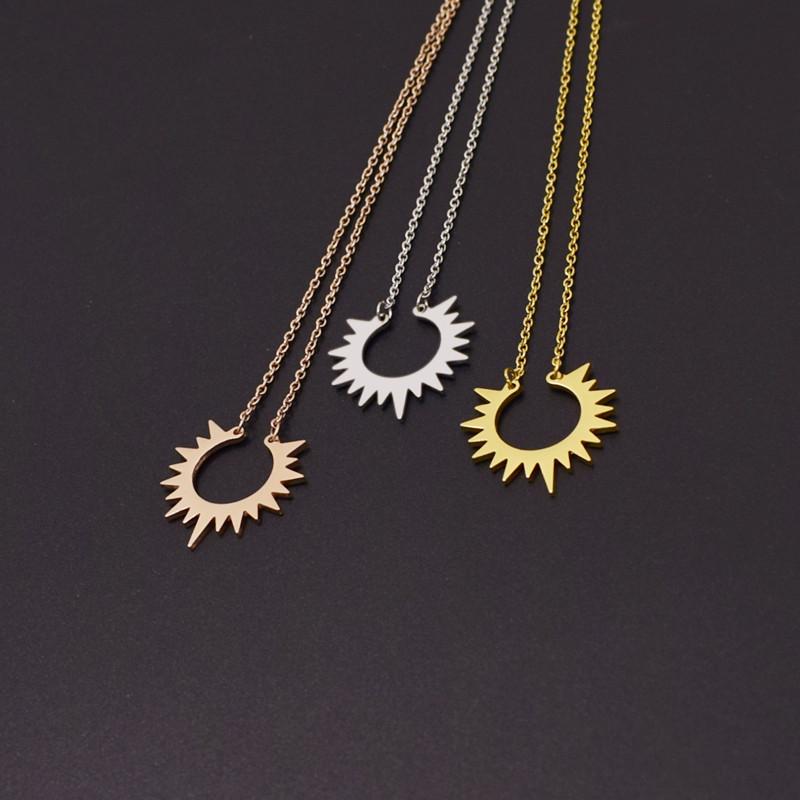 accessories sunflower necklace female sunflower pendant ins jewelry