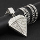 Fashion creative full diamond pendant diamond hiphop hip hop necklace electroplating jewelry