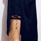 Sexy Simple Beach Tassel Leaf Thigh Chain Female Fashion Elastic Belt Sexy Leg Ring Body Chain Female