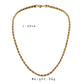 Fashionable hiphop simple men's golden twist chain necklace versatile trend rock hip-hop domineering necklace