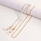 Glasses chain mask hanging chain fashion colorful crystal glasses hanging chain sun glasses chain