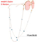Jewelry mask hanging chain glasses hanging chain imitation pearl glasses chain devil's eye mask chain
