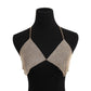Fashion exaggerated sexy diamond body chain women's beach seaside vacation bikini sequins chest chain