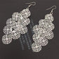 Christmas Earrings Exaggerated Earrings Multilayer Snowflake Earrings Ornaments