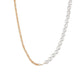 Fashion Asymmetric Twist Chain Clavicle Chain Necklace Shaped Imitation Pearl Necklace Accessories