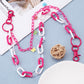 Jewelry Versatile Color Resin Butterfly Pendant Acrylic Chain Ring Buckle Double Pants Chain
