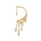 Exaggerated dripping wax personality trend lava earmuffs auricle ins cold retro earrings earrings female