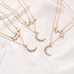 Double-layer star moon clavicle chain temperament diamond twelve constellation necklace ins net red accessories