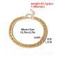 Jewelry Simple Single Layer Ring Double Buckle Exaggerated Personality Necklace Jewelry Set Thick Chain Necklace