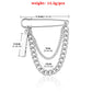 ins Harajuku cool chain pin brooch street fashion metal decoration hip-hop western clothing for men and women