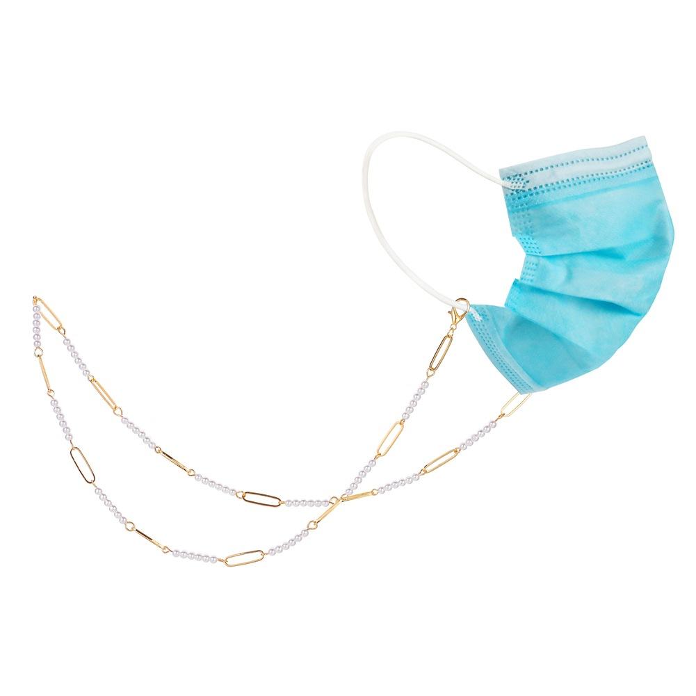 Dongdaemun mask anti-drop hanging chain simple bamboo chain pearl mask chain glasses chain ornaments