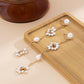 Jewelry Temperament Cold Millet Pearl Earrings Female Fashion Metal Chain Tassel Earrings