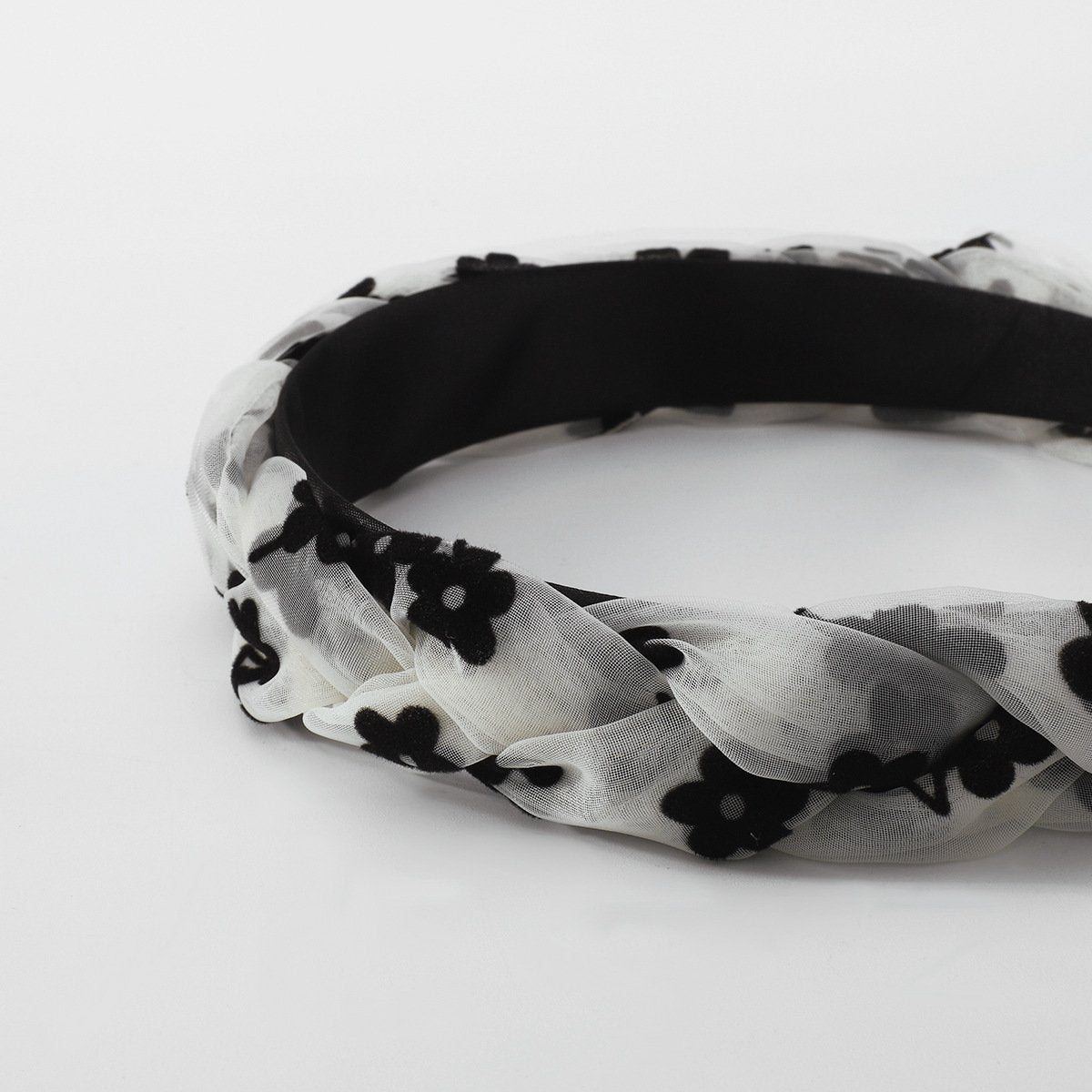 F4254 Retro Fashion Headband Sand Braided Geometric Creative Flowers Going Out High Skull Headband Female