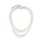 Jewelry Temperament Retro Imitation Pearl Chain Clavicle Necklace Simple Versatile Beaded Double Layer Necklace
