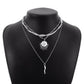 N1678 Jewelry Devil's Eye Exaggerated Stacked Necklace Personality Creative Winding Snake Bone Necklace