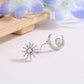 Xingyue series earrings cute star moon diamond inlaid asymmetrical earrings small fresh diamond earrings