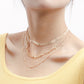 Jewelry Versatile Simple Design Folding Clavicle Aircraft Chain Cold Temperament Metal Necklace Female