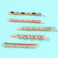 F122 street shooting with the same fashion color diamond clip five-piece hair accessories set hair clip