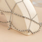 Ornament Mori Mesh Cross Headdress Female Bohemia Stitching Claw Chain Diamond Tassel Hair Accessories