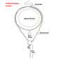 Jewelry Stitching Chain Imitation Baroque Shaped Pearl Necklace Geometric Ball Long Stick Pendant Necklace