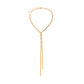 Jewelry Hip Hop Metal Snake Bone Chain Necklace Trend Geometric Long Braided Clavicle Necklace