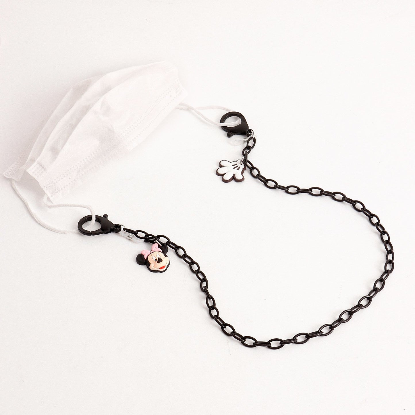Explosive Acrylic Mouse Mask Chain Children's Cartoon Mickey Candy Color Glasses Chain Earphone Lanyard