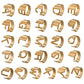 English 26-letter steel peptide ring niche design stainless steel gold-plated cold opening finger jewelry
