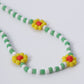 Bohemia Holiday Colorful Daisy Flower Necklace Simple Retro Beaded Clavicle Necklace Women