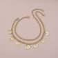 A129 Folding Chains Fashion Foot Ornament Disc Beauty Head Simple Metal Exaggerated Geometric Anklet Women