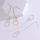 Jewelry creative geometric minimalist ring earrings earrings fashion handmade tassel earrings ear wire