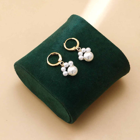 Jewelry Vintage Imitation Pearl Dog Footprint Pendant Earrings Women Earrings High Quality Earrings