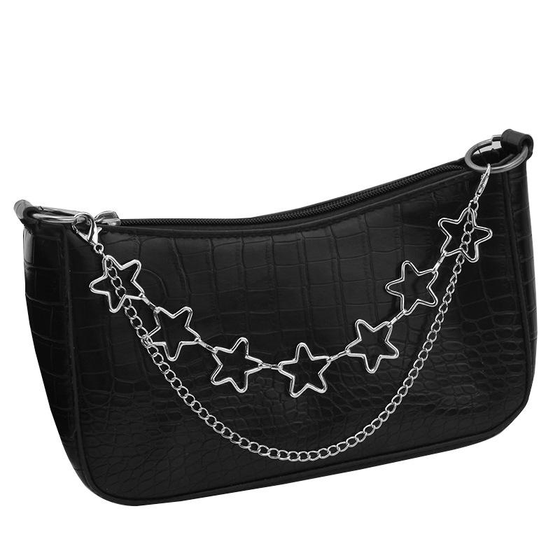 Messenger bag women's handbag decoration street trend fashion all-match chain women's bag chain