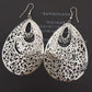 Indian Hollow Out Multi-layer Big Water Drop Earrings Ladies Earrings
