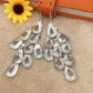 Fashionable Frosted Water Drop String Earrings Long Women Exaggerated Earrings