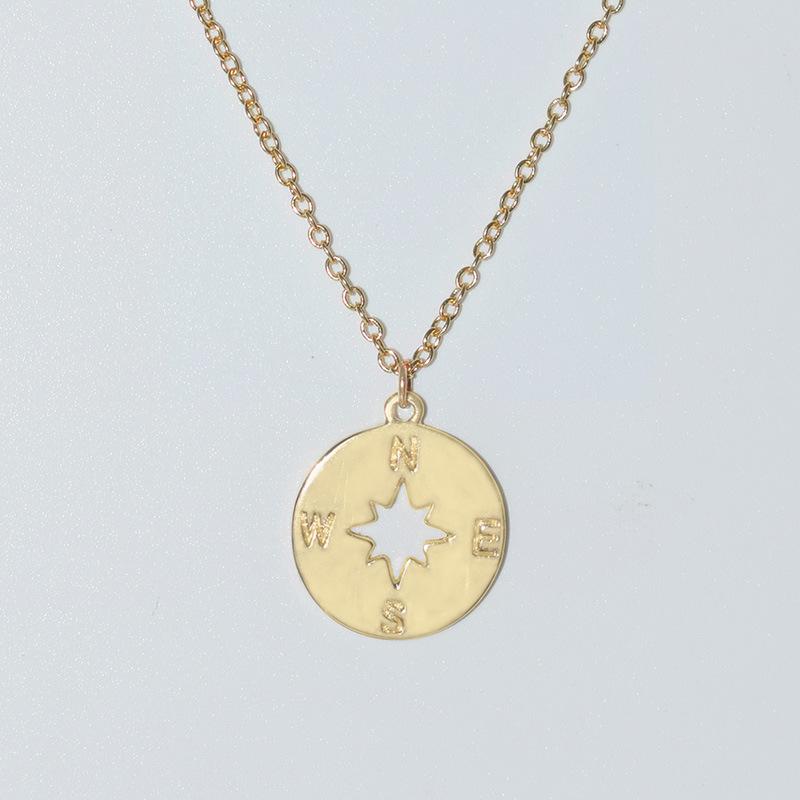 Export Jewelry Compass Compass Necklace Female Pendant Clavicle Chain