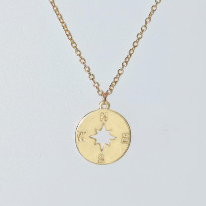 Export Jewelry Compass Compass Necklace Female Pendant Clavicle Chain