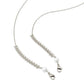 Color-preserving gold-plated mask chain wheat ear mirror rope hanging neck rope metal copper non-slip chain pearl glasses chain