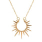 Sunflower Pendant Necklace Retro Metal Clavicle Chain Fashion Creative Jewelry Women
