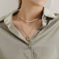 Jewelry Fashion Snake Bone Chain Gemstone Pendant Necklace Retro Exaggerated Personality Punk Ladies Necklace