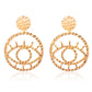 Exaggerated personality, hollow outline, eye earrings, earrings, female non-mainstream street photography, fun and exaggerated earrings