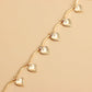 Jewelry single-layer ins metal love waist chain female adjustable waist decoration hot girl body chain