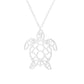 Jewelry Hollow Small Turtle Necklace Pendant Electroplated Gold Silver Alloy Necklace