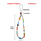 Jewelry mixed color rice beads color oval beaded mobile phone chain ins mobile phone lanyard beaded creative